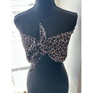 Express Tie Front Bandeau Top